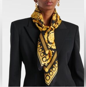 Versace Barocco Silk Scarf Unisex Never Worn. Tags Removed.